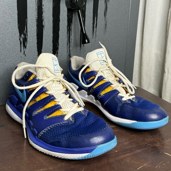 Nike Court Air Zoom Vapor X 'Blue Yellow White. - Picture 5 of 10